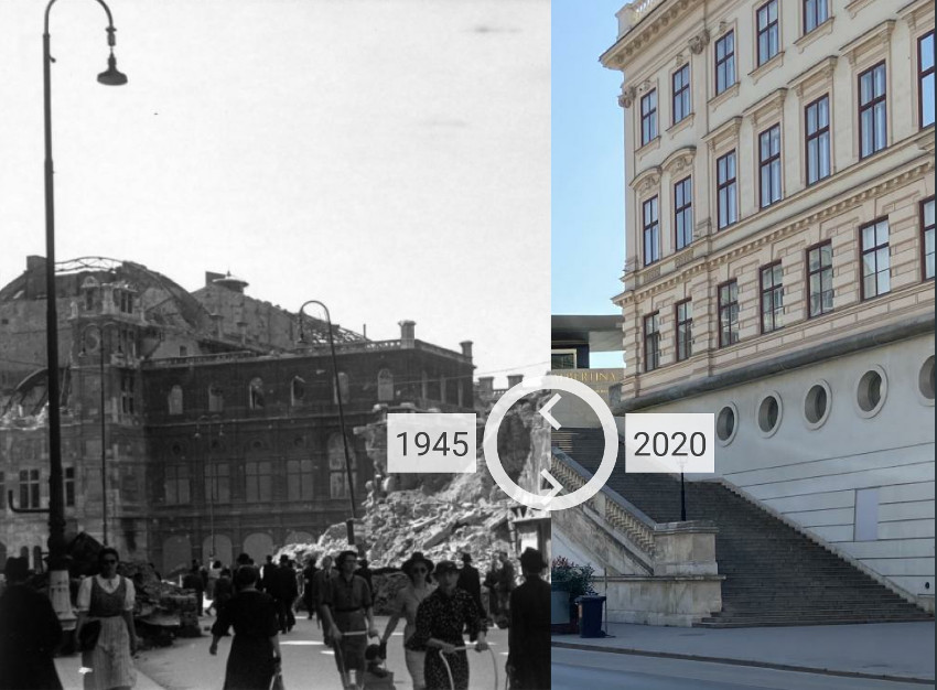 Digitale Zeitreise Wien 1945 und heute